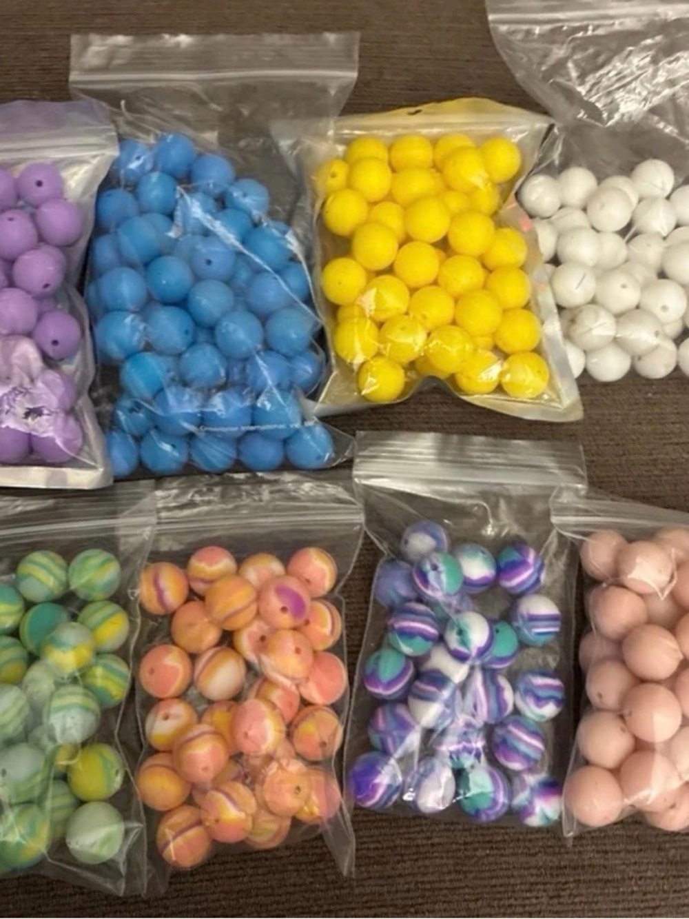 silicone beads  bundle 15MM